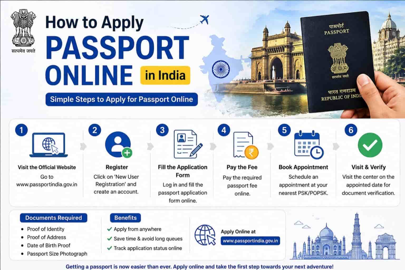 How to apply Passport Online